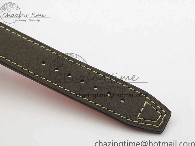 MIROTIME 0224 Original Pilot IW326803 SS MK 1:1 Best Edition Black Dial on Brown Leather Strap MIYOTA 7146